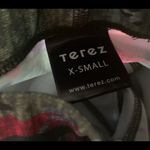 Terez  Tall Band Multi Color Camo Capri Leggings Photo 7