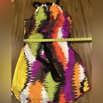 Trina Turk  Halter Wavelengths colorful tie dye sleeveless silk mini Dress 4 Photo 5
