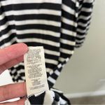 THE GREAT Stripe Ruffle Balloon Sleeve Mini Dress Black White Size 0 US / XS Photo 6