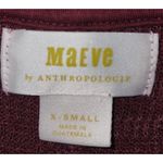 Anthropologie Maeve Cowl Neck Tunic Top Layering Burgundy XS Photo 2