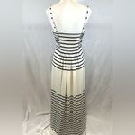 Jessica Simpson navy & white striped twist empire waist maxi dress size 4 Photo 4