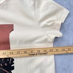 Böhme Graphic Tee Abstract Print Short Sleeve Casual Top Beige Size Small Tan Photo 6