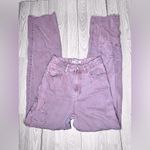 PacSun  Women’s 90’s Boyfriends Flower Embroidered Maroon Jeans Photo 5