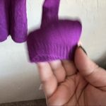 Elie Tahari  Purple Pleated Round Neck Sweater Photo 3