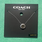 Coach  Silver tone Pendant Necklace Photo 0