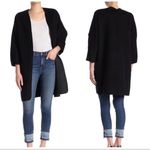 Vince Reversible Two Face Wool-Cashmere Open Placket Coat black Sz M Photo 1