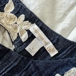 Westport Navy Dress with Cream Floral Accents Photo 3