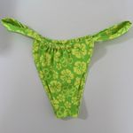 Kulani Kinis NWOT  Aloha Lime Ruched Thong Bikini Bottom Photo 2