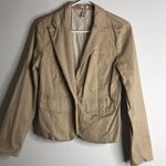 Old Navy  stretch beige button blazer size medium Photo 0