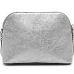Michael Kors Authentic  Pale Jet Set Silver Saffiano Leather Large Dome Crossbody Photo 1