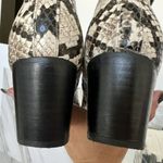 Market & Spruce animal print ankle Boots  6.5 bootie Block Heel Black Beige Snake Photo 9