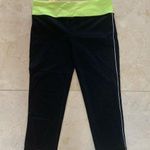 Forever 21  Neon Green and Black Leggings Sz M Photo 0