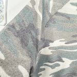 Lauren Moshi  Size Small Camo Slub Knit Smiley Face Love Graphic Shirt Photo 7