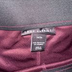 Lane Bryant  stretchy shimmery burgundy pull on 14/16 pants Photo 1