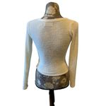 Hollister Cream V Neck Soft Fuzzy Sweater size XS Photo 3