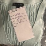 Talbots Womans Cardigan Size Medium Mint Green Cable Knit Soft Warm Cozy Preppy Photo 5