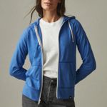 American Giant Women's Lightweight Full Zip Made In USA Size XS Blue Photo 0