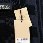 Scotch & Soda NWT Fringe Hem Knit Navy Midi Dress Sz M Photo 7