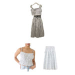 J.Crew NWT  Two Piece Set in white and blue Photo 1