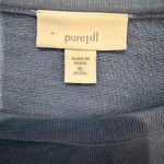 J. Jill pure 100% cotton FrenchTerry sweatshirt 3/4 balloon sleeve XLP Blue Size undefined Photo 4