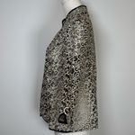 Alex Evenings Sheer Embroidered Jacket 3/4 Sleeve Women’s Size MP Medium Petite Photo 2