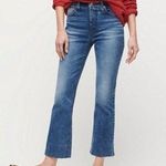 J.Crew NWT 9" Billie Demi Boot Crop Raw Frayed Hem Jeans Mid Rise 23 Blue #2900 Photo 0