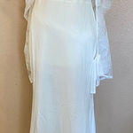 Lulus NWOT  Everlasting Desire White Mesh Pearl Off-the-Shoulder Maxi Dress Photo 0