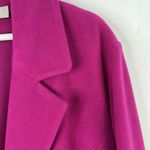 Chico's  Size 3 US 16 18 Knit Plush Jacket Hillcrest Pink Over Coat Single Button Photo 5