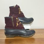 Sperry  Top-Sider Saltwater Quilted‎ Duck Boots Womens Wine Color Size 5M Photo 1
