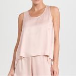 Lunya Washable Silk Sleeveless Tulip Racerback Tank Top Light Pink Medium M Photo 3