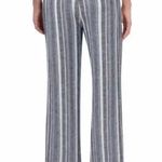 Briggs New York Briggs Linen Blend Striped Wide Leg Pants  Photo 3
