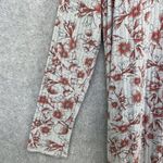 LuLaRoe  Women's Long Cardigan Long Sleeve Gray Floral Ribbed Size Medium Photo 3
