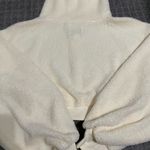 BDG New Leaf Quarter-Zip Cropped Sweatshirt NWT Size M - Ivory Photo 7