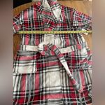 Mythology Plaid Robe One Size Fits All NWT Red Photo 6