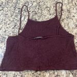 Brandy Melville  Burgundy Ribbed Camisole Photo 1
