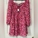 Zexxxy Women's Floral Pink Long Sleeves Ruffle Dress Size XL NWT Photo 2