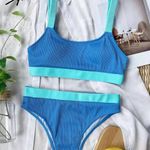SheIn High Waisted Cheeky Two Piece Women's Swimsuit Size S Photo 0