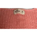 Hollister  Womens Medium Pink Coral Ombre Knit Deep V-Neck Beach Sweater Cover Up Photo 8