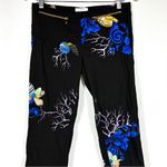 Versace  Collection Barocco Sea Print Pants Size 6 US 42 IT Black Photo 6
