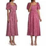 Elliatt Aubree Puff Sleeve Sequin Metallic Midi Dress Size XS Photo 1