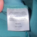 Gal Meets Glam Square Neck Jumpsuit in Teal Size 00 Photo 8