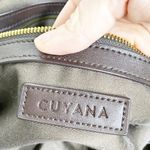 Cuyana  navy canvas leather weekender overnight bag Photo 7