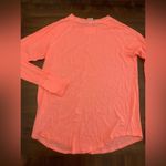 We The Free  Top Free People Long Sleeve Tee T-Shirt Small Neon Pink Coral Photo 2