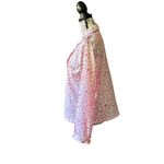 Joie  All Over Heart Novelty Print Button Up Long Sleeve Pajama Top  M Photo 2