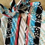 Kaari Blue Womens Multicolor Print Pleated Mini Dress - L Photo 4