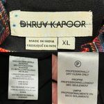 Anthropologie Dhruv Kapoor Ariana Ruffled Mini Dress Size XLarge Plaid Metallic Photo 14