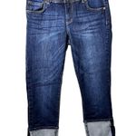 Kut From The Kloth Cameron Straight Leg Jeans with Cuffed Hem size 6 Photo 0