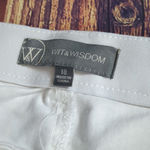 Wit & wisdom white cuffed shorts size 18 Photo 4