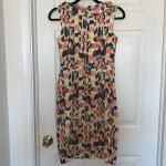 David Meister  Abstract Print Dress Size 4 Photo 1