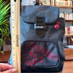 Sanrio KUROMI 2008 Black & Red Backpack Book Bag w/ Red & White Striped Lining Photo 3